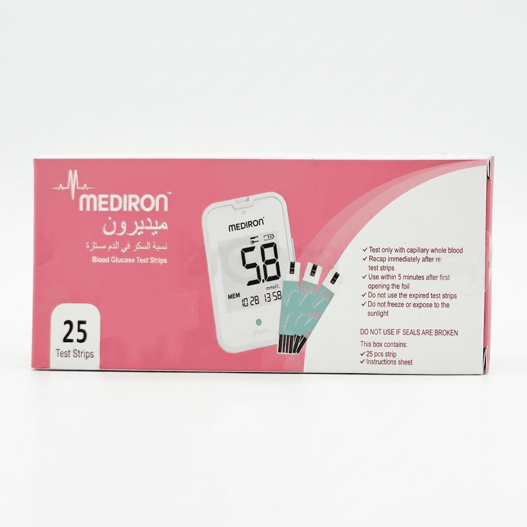 Mediron Blood Glucose Test Strips (25 pcs)