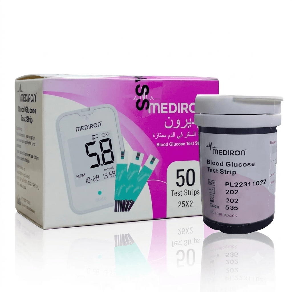 Mediron Blood Glucose Test Strips (50 pcs)