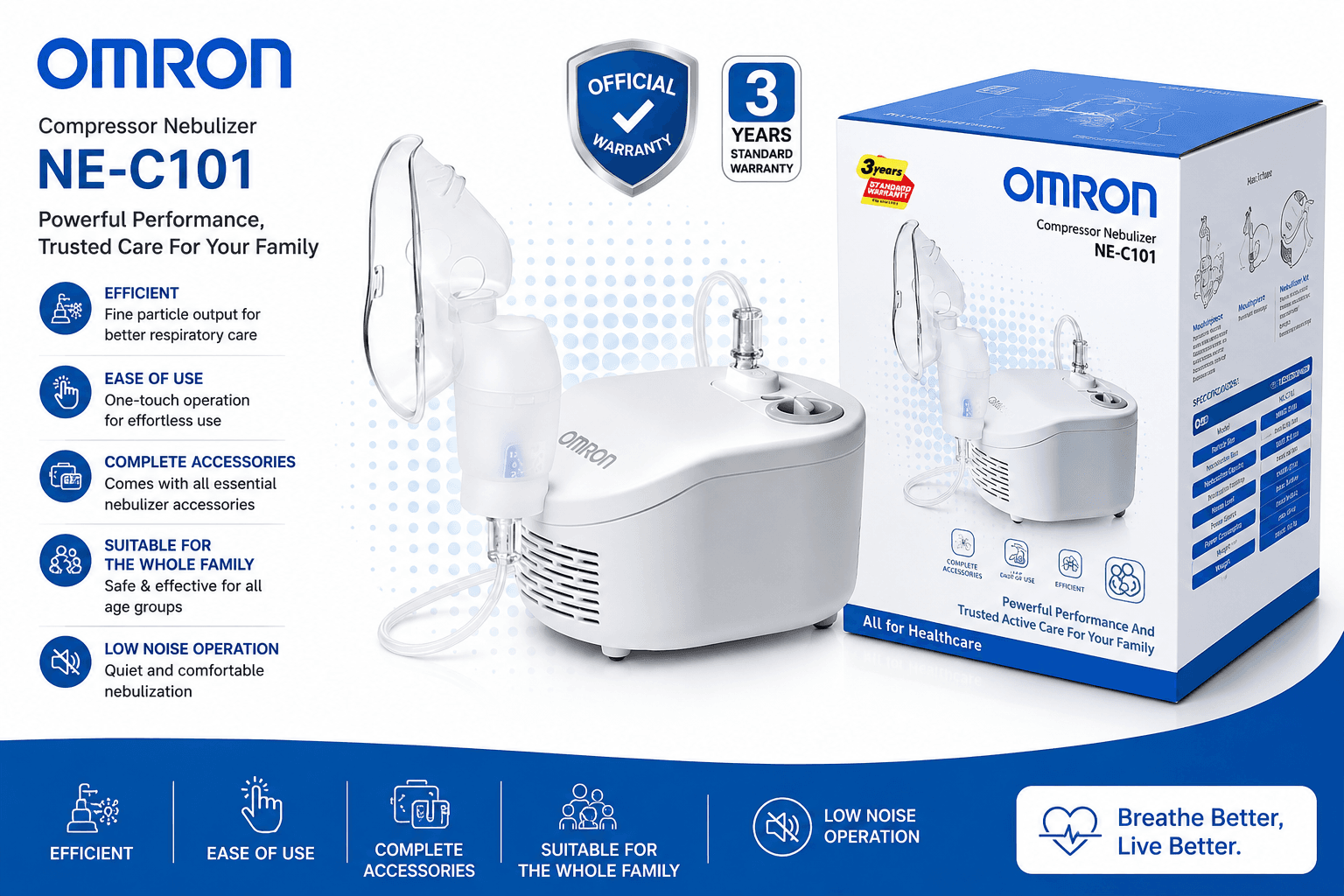 Omron Compressor Nebulizer NE-C101-AP