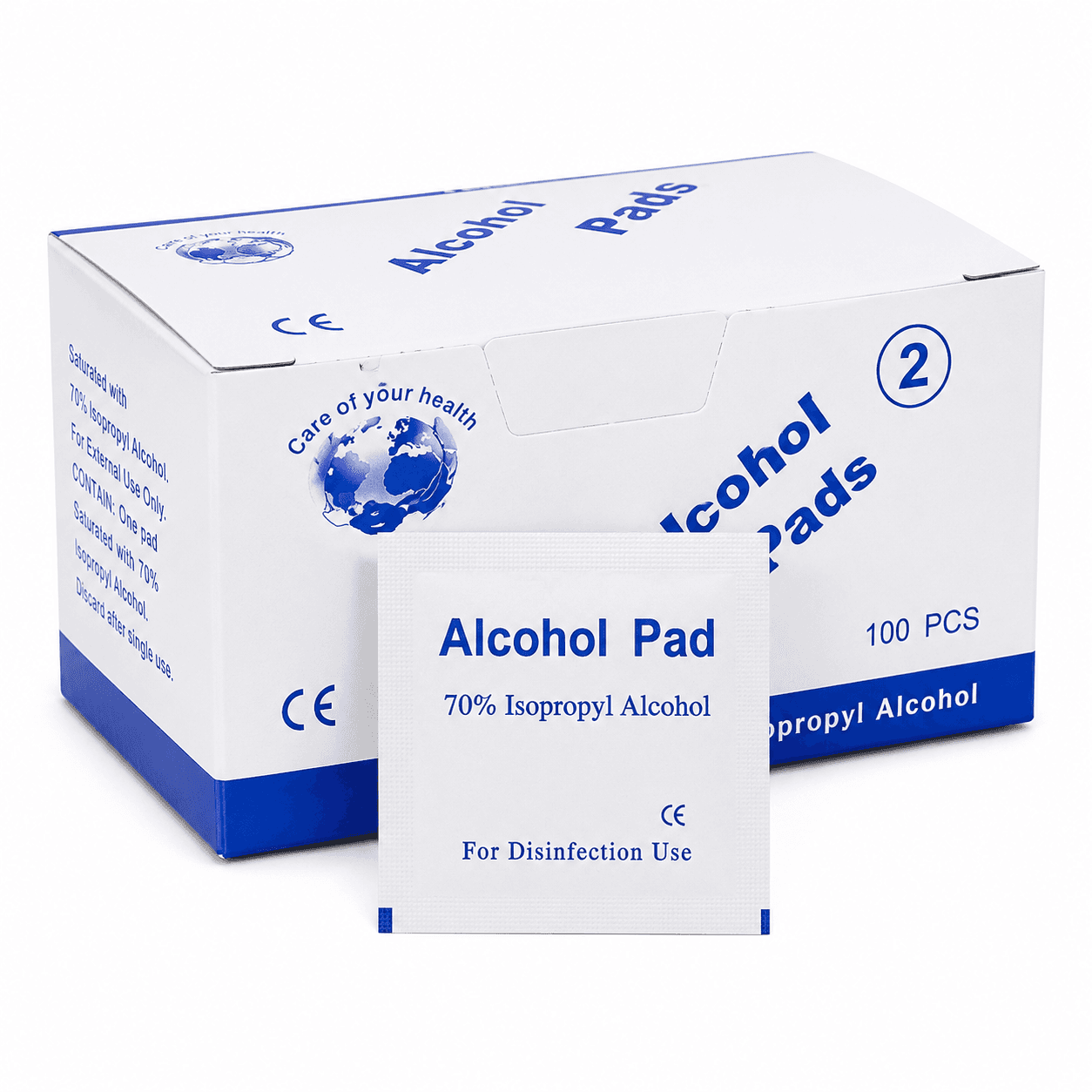 Alcohol Prep Pads (100pcs) – Surgical Equipment | National Healthcare Services